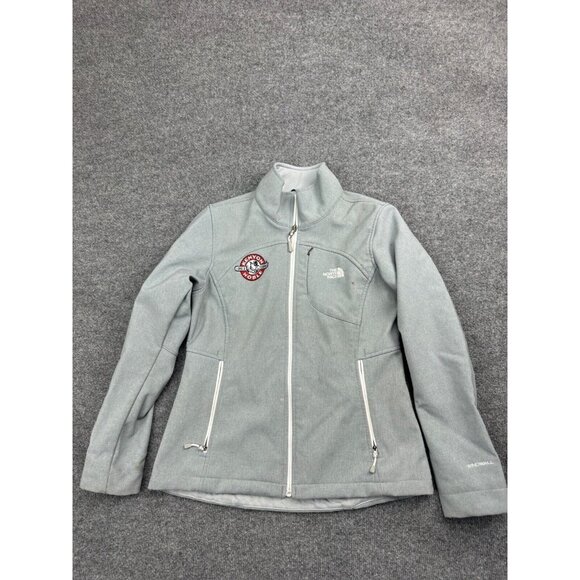 The North Face Jacket Women's M Gray Windwall Full Zip Fleece Lined Kenyon Noble - Picture 1 of 9